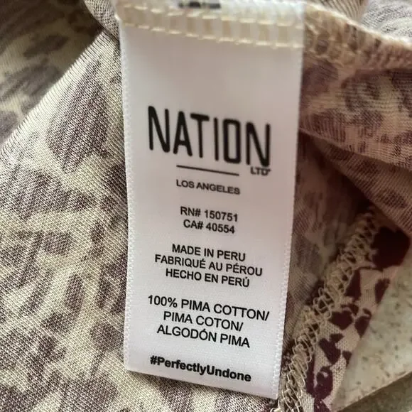 Nation LTD Journey Tee Top Pink Masquerade